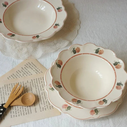 Vintage Ceramic Plates for Food Plate  Plate Tableware  Dinner   Dessert Plate
