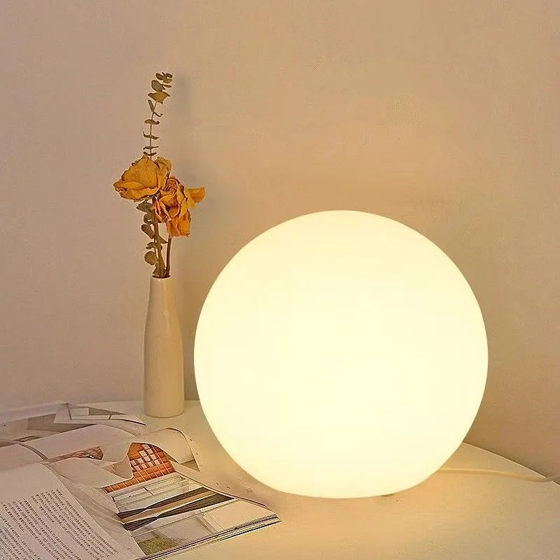 Decorative Ball Table Lamp Bedside Nightlight Girls Ins Gift Atmosphere Lamp Romantic Warm Children's Room Desk Bedroom Floor La
